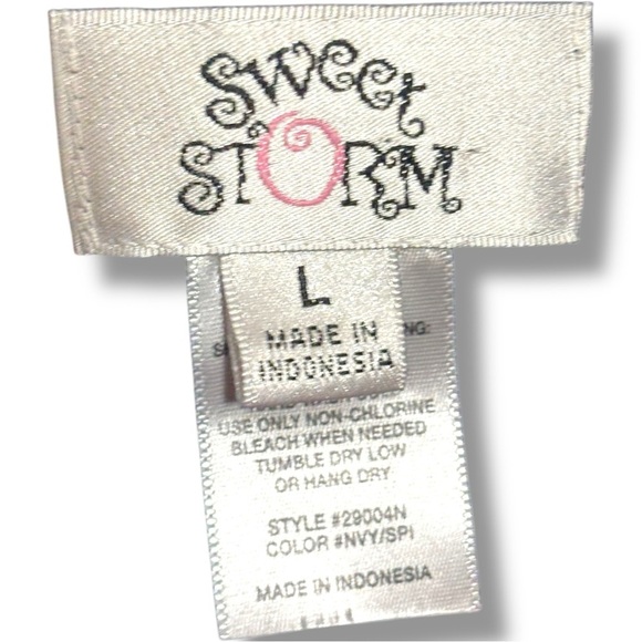 Sweet Storm Sheer Navy Blue Over Orange Gathered Waist Sleeveless Mini Sundress - Picture 6 of 14